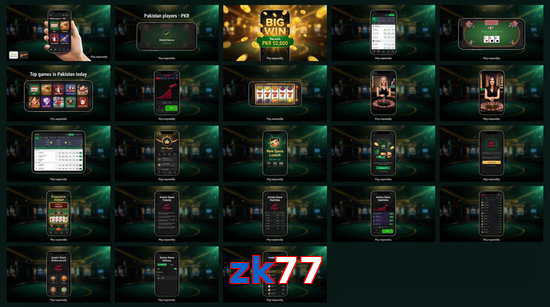 Main screen of Zk77 bet page for PK players